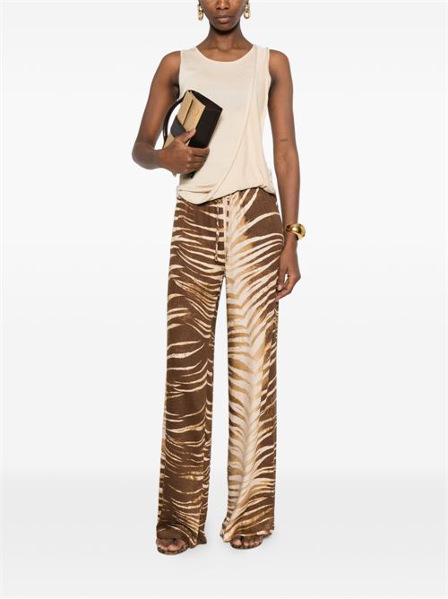 Pantalone donna a palazzo con stampa JUST CAVALLI | 80PAA126NS819751